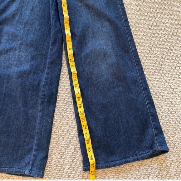 Democracy Blue Flare Wide-Leg Jeans - Picture 3 of 5